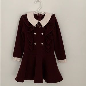 Maroon dress for girls